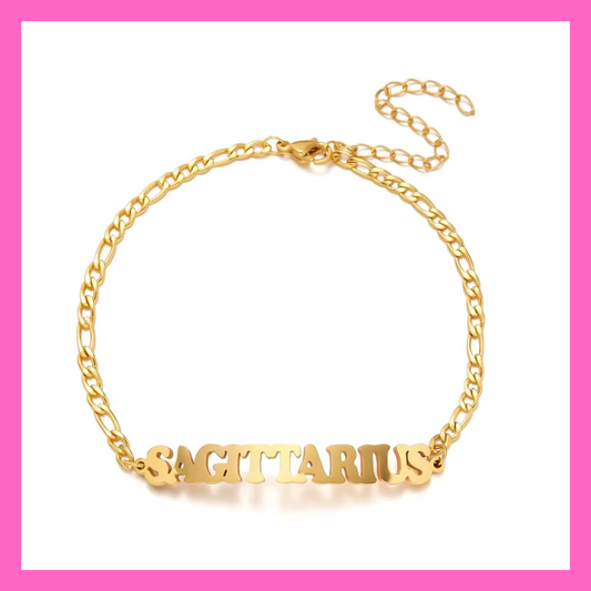 Sagittarius Zodiac Anklet