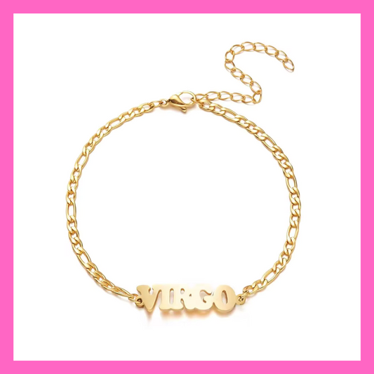 Virgo Zodiac Anklet