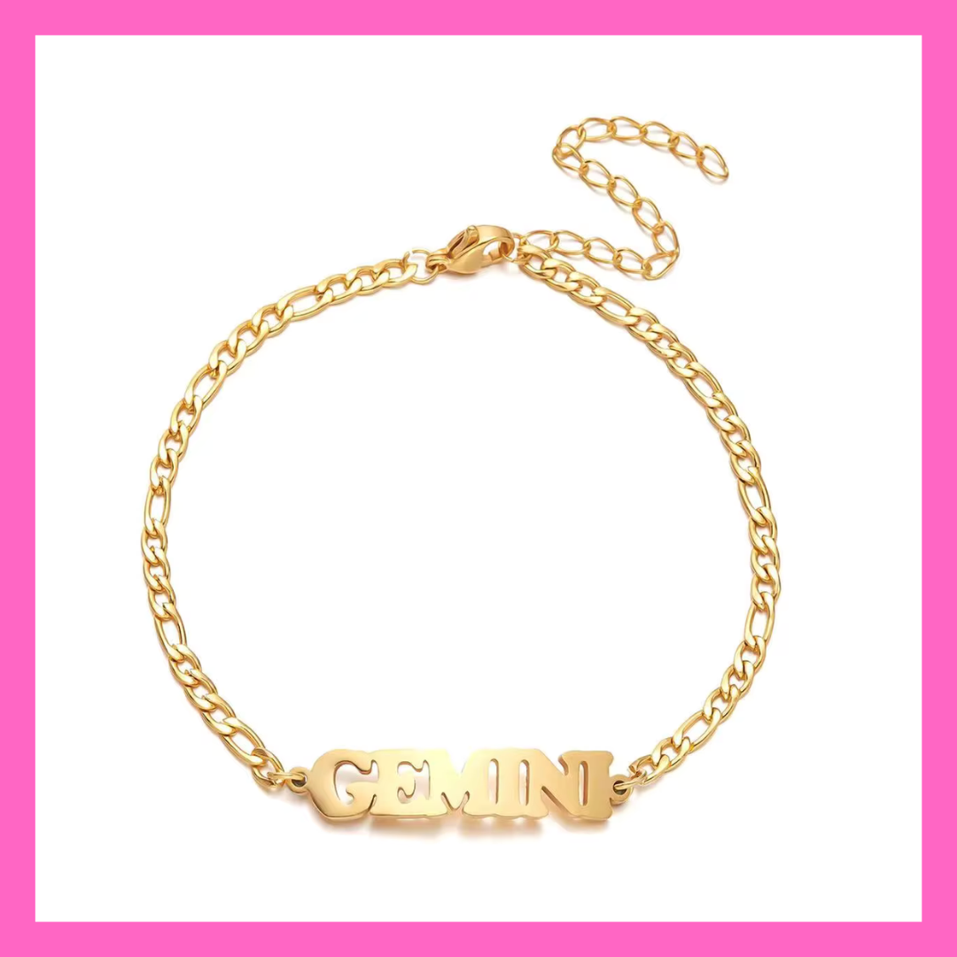 Gemini Zodiac Anklet