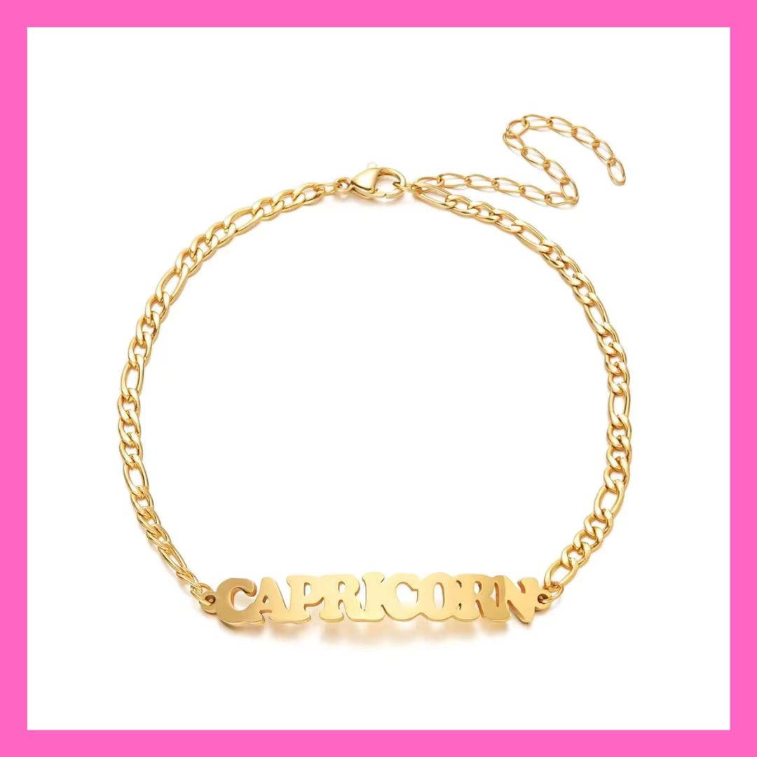 Capricorn Zodiac Anklet