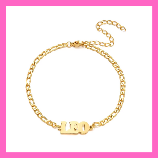 Leo Zodiac Anklet