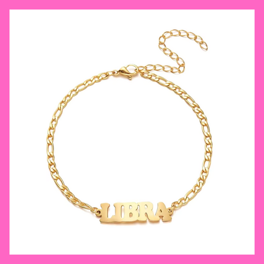 Libra Zodiac Anklet