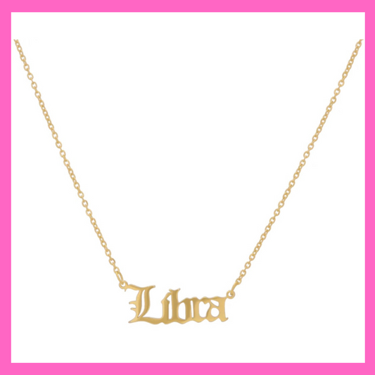 Libra Zodiac Necklace