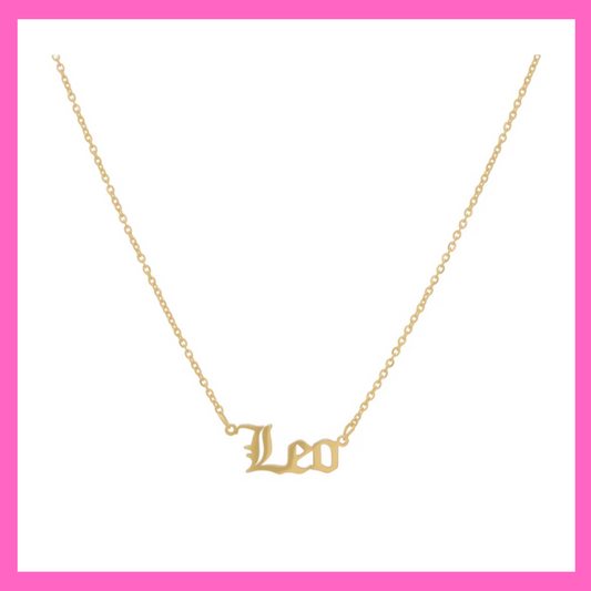 Leo Zodiac Necklace