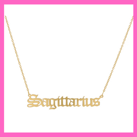 Sagittarius Zodiac Necklace