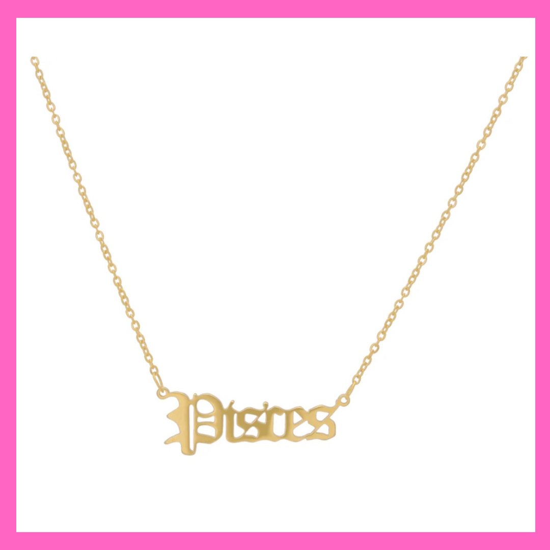 Pisces Zodiac Necklace