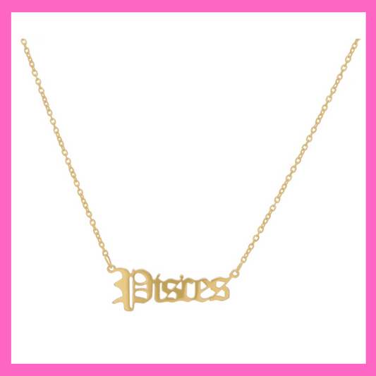 Pisces Zodiac Necklace