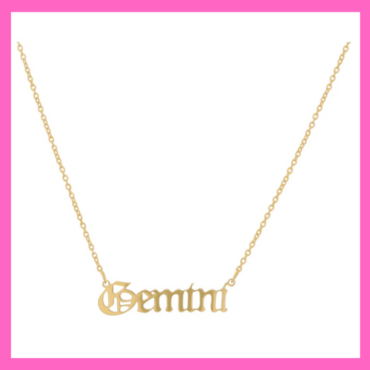 Gemini Zodiac Necklace