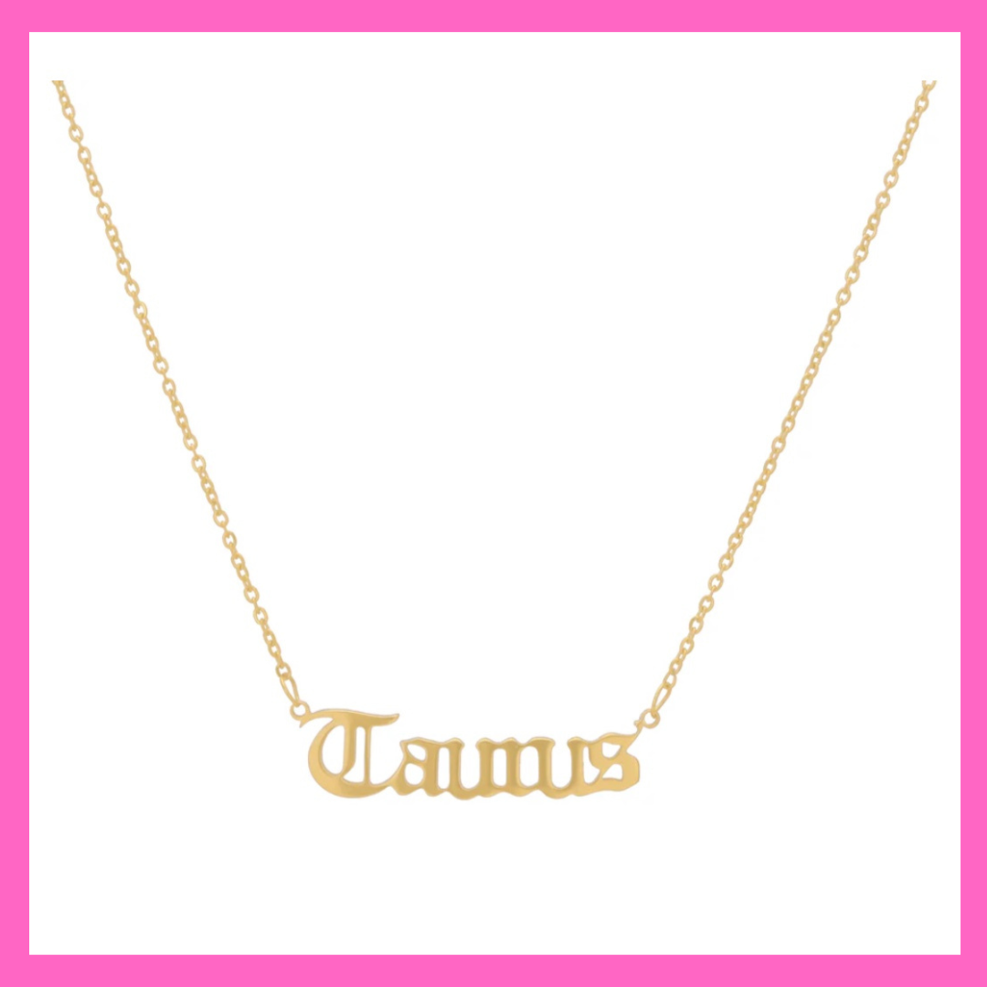 Taurus Zodiac Necklace