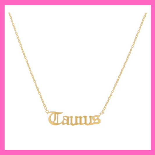 Taurus Zodiac Necklace