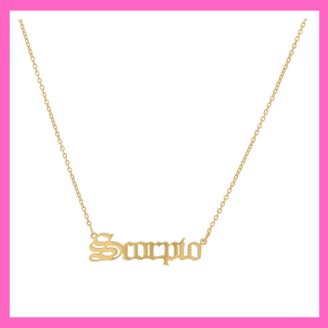 Scorpio Zodiac Necklace