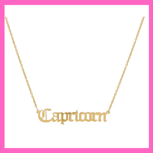 Capricorn Zodiac Necklace